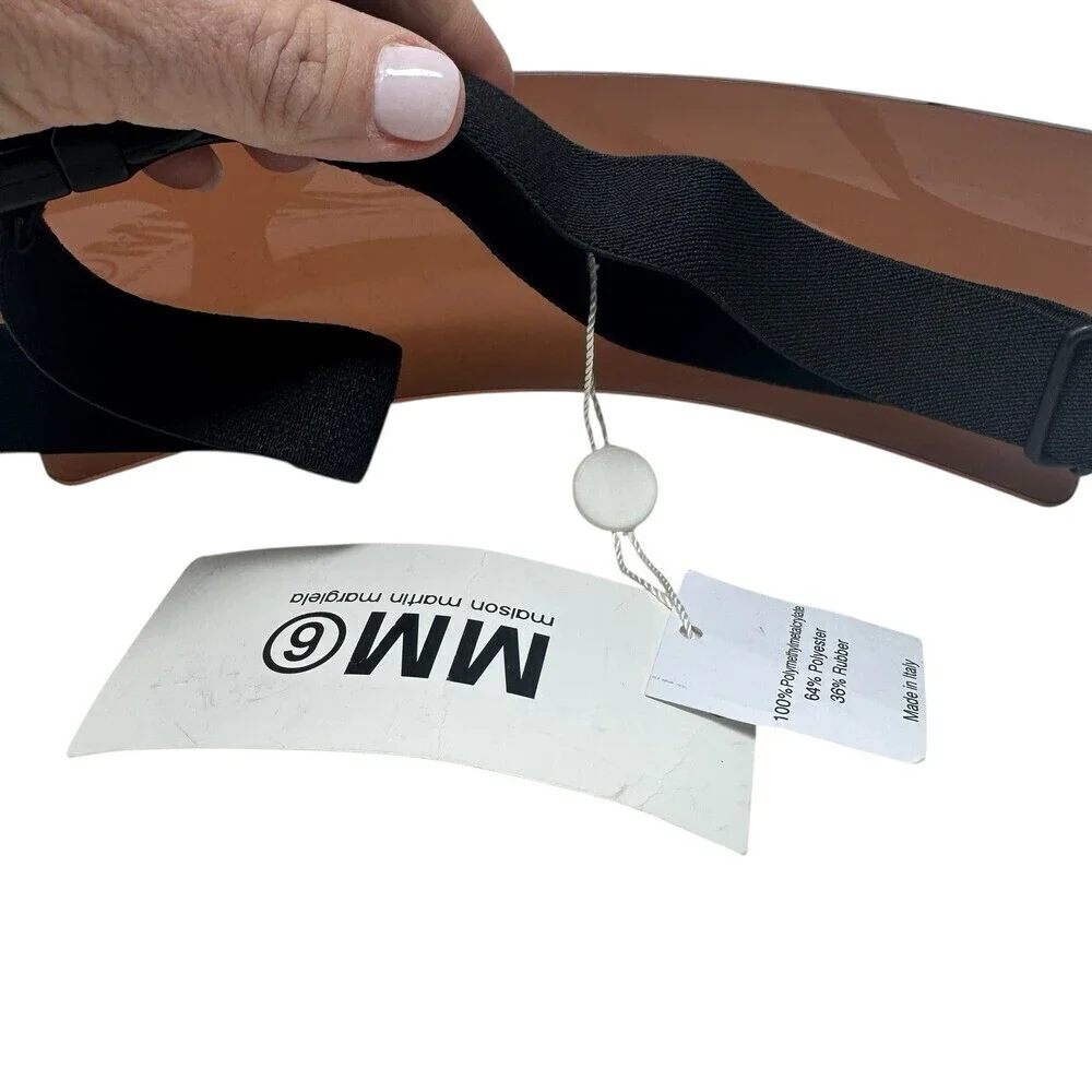 MM6 Maison Margiela 2010 Transparent Shield Waist Belt NWT Runway Piece Italy